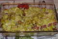 Gratin de chou blanc au curry et aux raisins