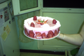 Entremets fraises et framboises