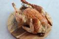 Poulet fermier rôti au four