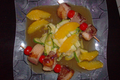 Brochette de magret grillé à l'orange