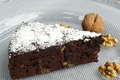 Fondant douceur au chocolat, crème de marrons et noix