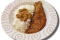 Escalope de veau sauce 'sahara' et son riz camarguais