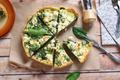 Tarte aux épinards et chèvre