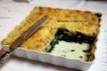 Gratin de ravioles aux épinards, fromage et béchamel