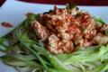 Spaghetti de courgettes et son hachis de dinde