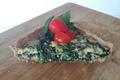 Quiche aux dès saumon et épinards à la crème
