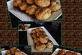 Petite pièce montée de choux à la crème chocolatée sans gluten