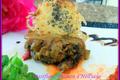 Timbale d'aubergines à l'agneau parfumé