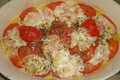 Gratin de tomates et mozzarella