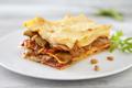 Lasagne de haricots plats et jambon de Parme