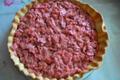 Tarte au chocolat, aux fraises et aux amandes
