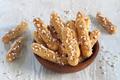 Fingers au sucre perlé et amandes