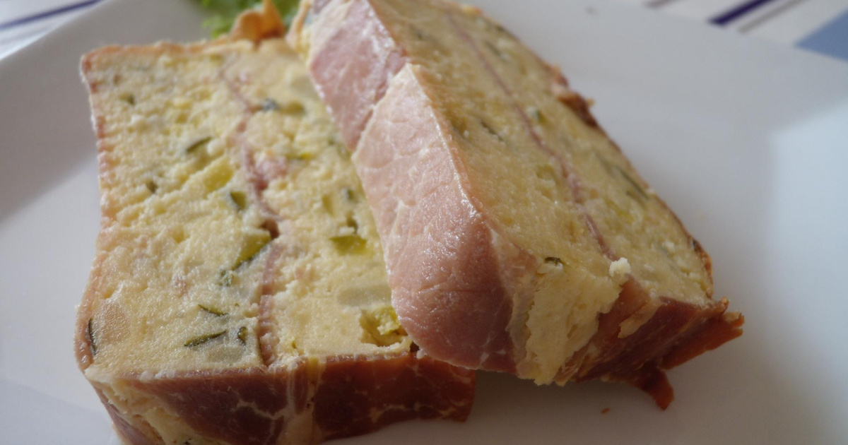 Recette Terrine de courgette et pomme de terre au jambon de pays