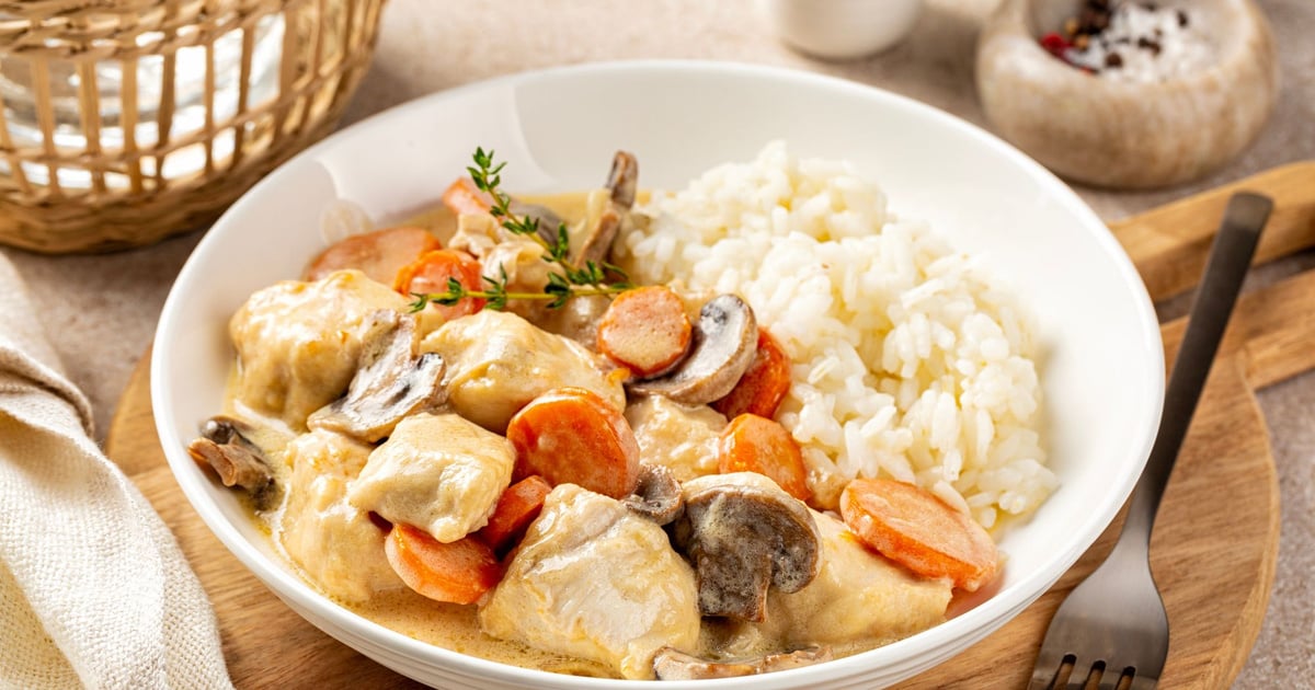 Recette Blanquette de poulet au Companion - 750g.com