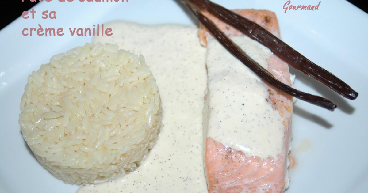 Recette Pave De Saumon Et Sa Creme Vanille Rapide 750g