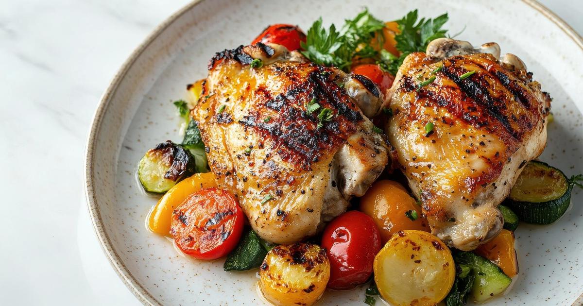 Un plat complet au four avec du poulet et des courgettes : la recette toute simple concoctée par une diététicienne - 750g.com