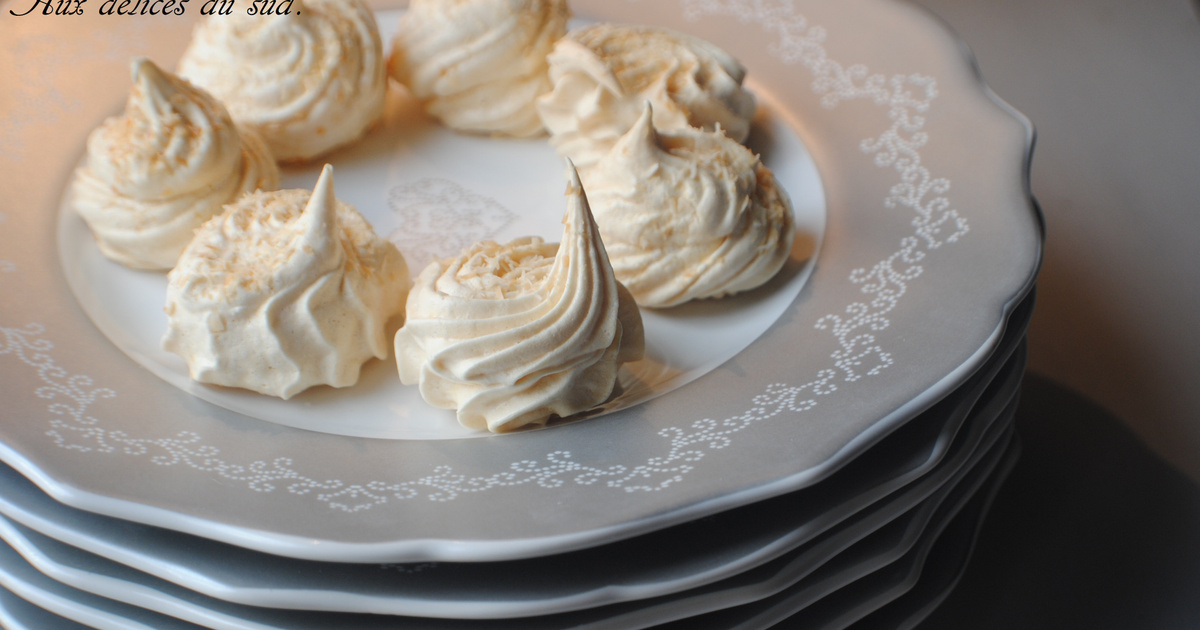 Recette Meringues fruits de la passion, coco