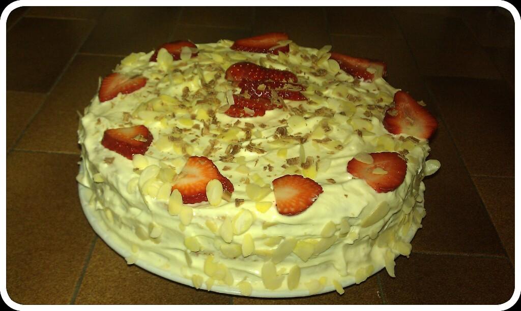 Recette Fraisier au mascarpone vanillé - 750g.com