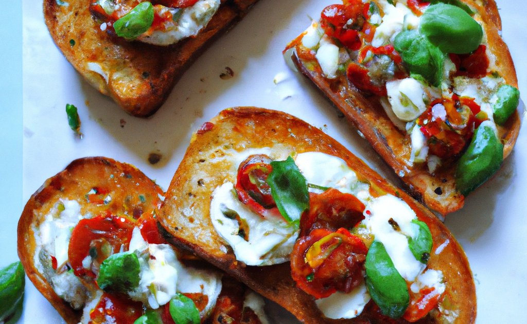 Recette Toasts De Ricotta Basilic Et Tomates S ch es 750g recette-toasts-de-ricotta-basilic-et-tomates-s-ch-es-750g