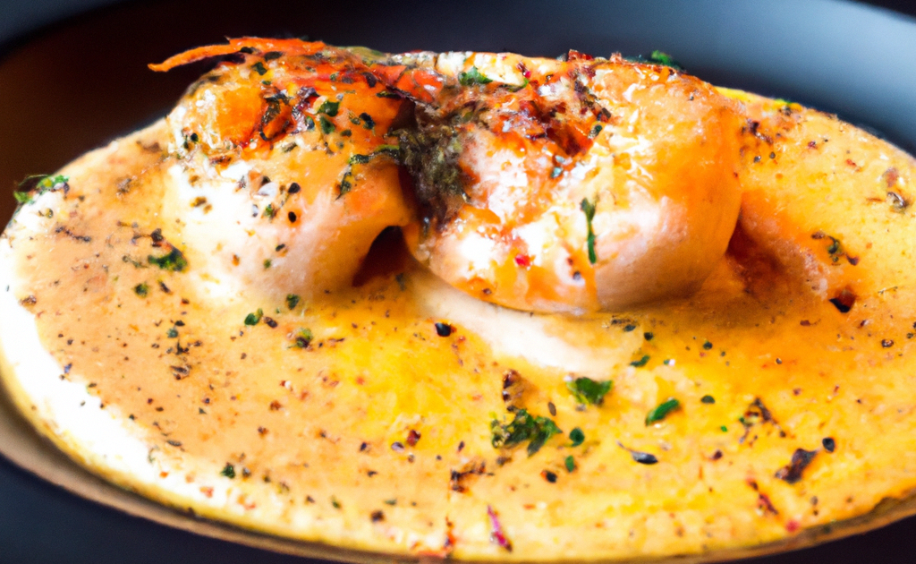 Recette Raviole de langoustine et nuage de bisque