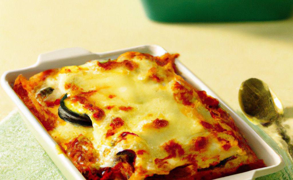 Des lasagnes à la viande et au poivron généreuses