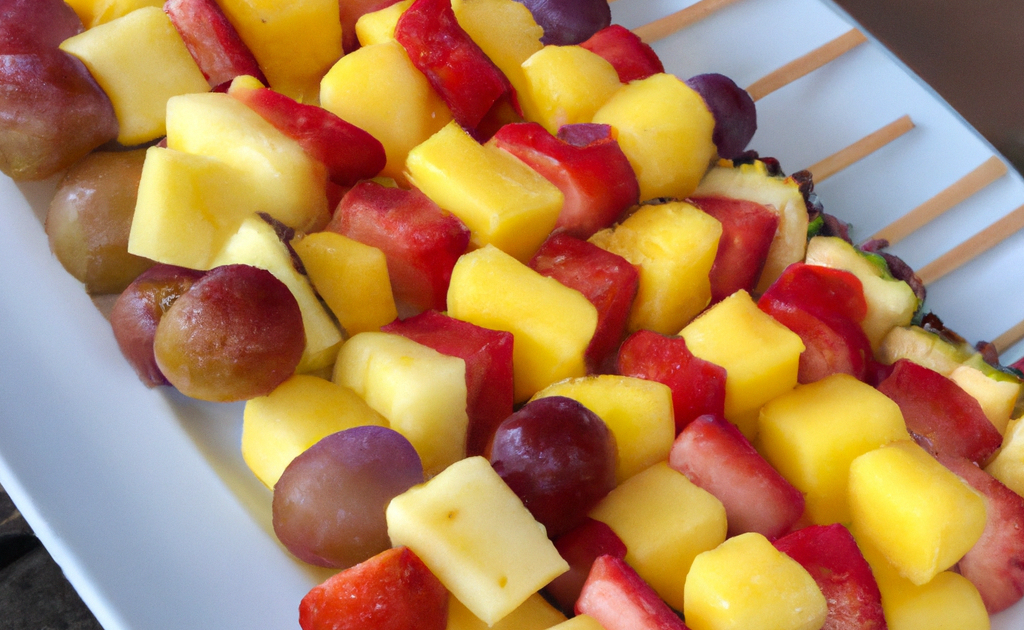 Recette Brochettes de fruits frais à la vanille - 750g.com