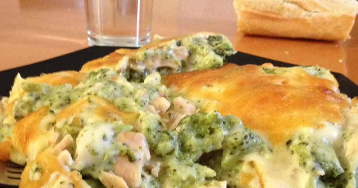 Recette - Gratin de brocolis à la béchamel et au saumon | 750g