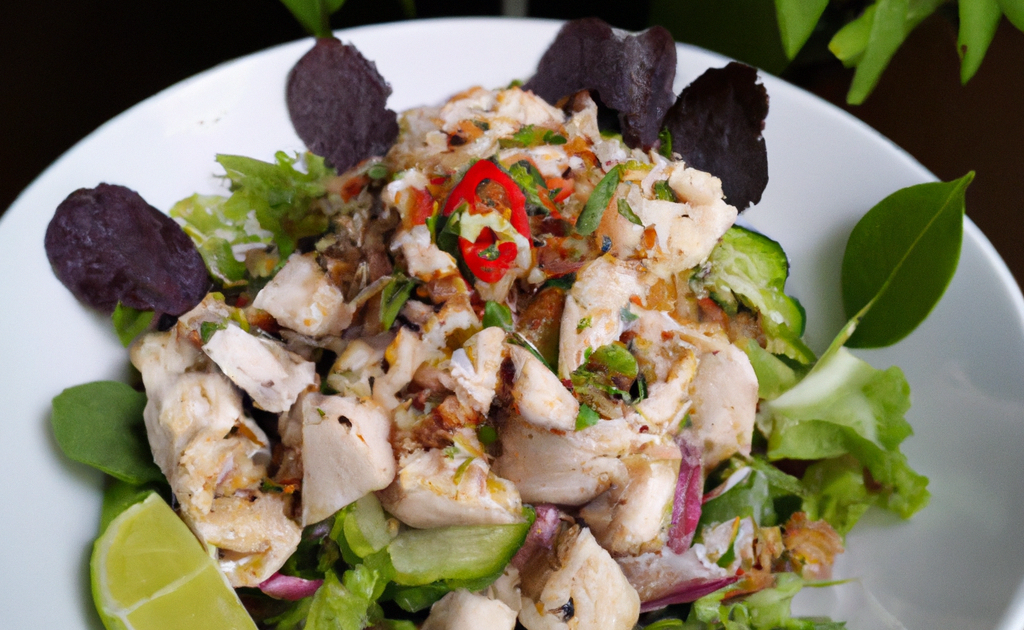 Recette Salade Laotienne au poulet "Laab Kai"