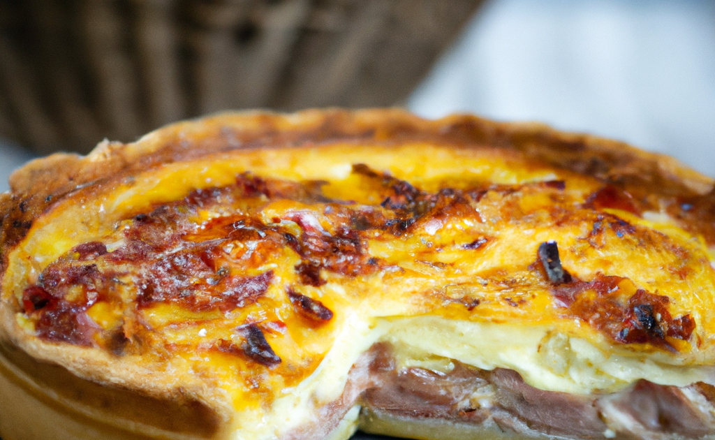 Recette Quiche Lorraine au jambon lardons fumés et emmental