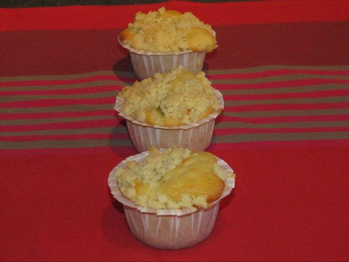 Recette Muffins-crumble à La Rhubarbe - 750g.com