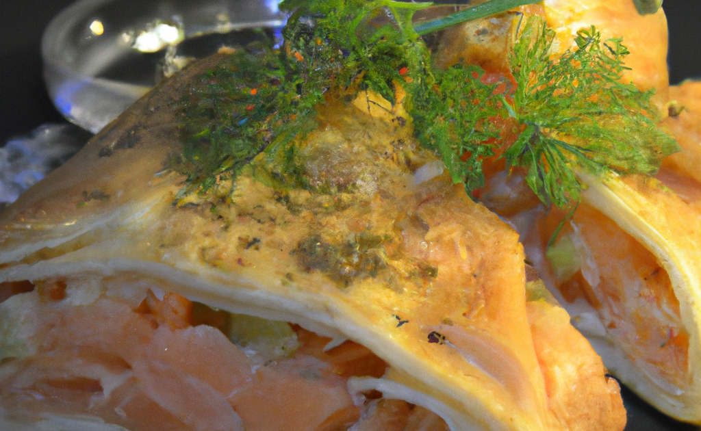 Recette Pâté feuilleté de saumon au foie gras