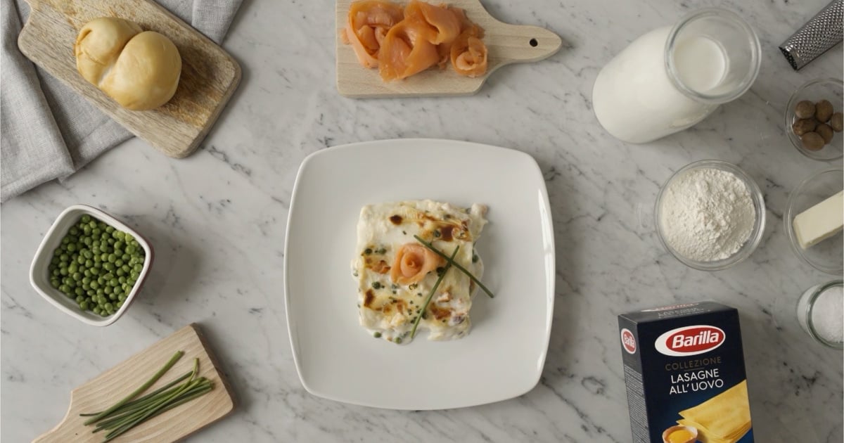 Recette Lasagne au saumon et petits pois - 750g.com