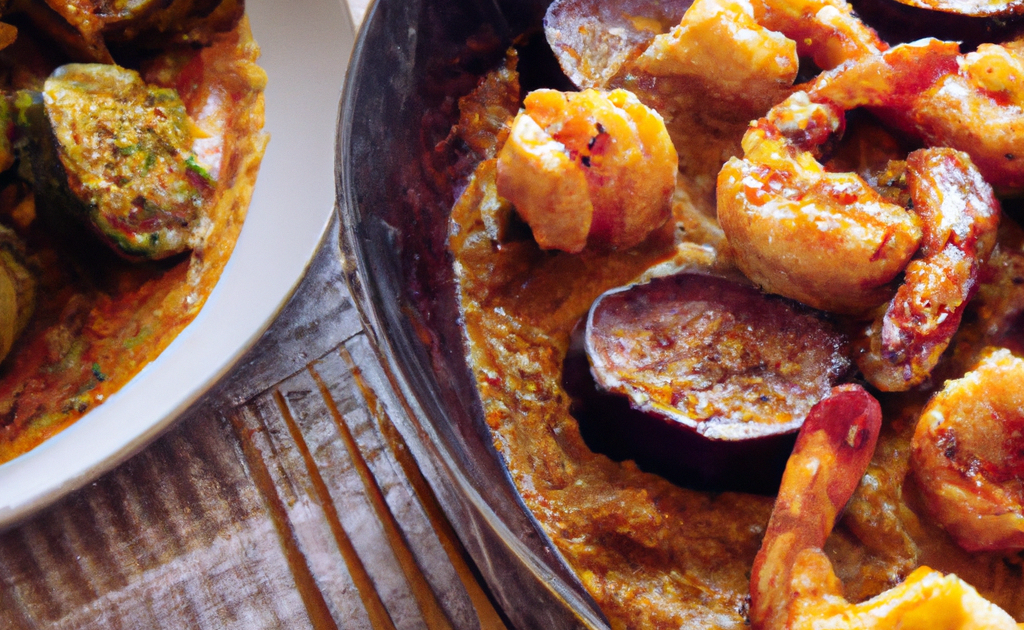 Recette - Gambas au curry et aux aubergines braisées - 750g.com
