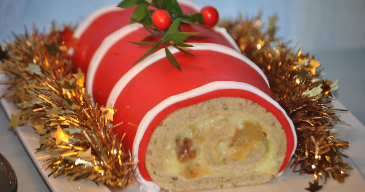 Recette de Bûche de Noël Pomme-Caramel Maison