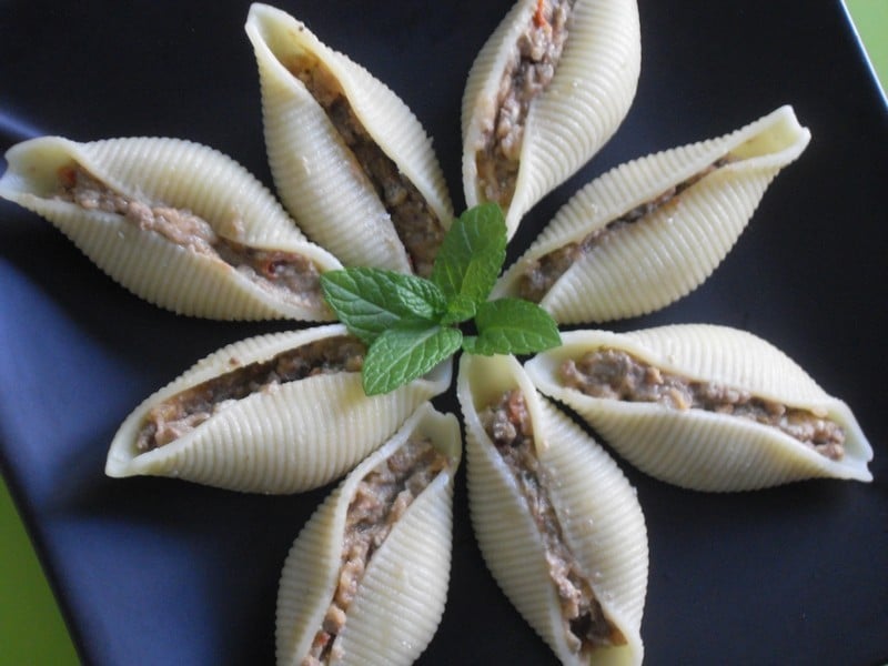 Recette Conchiglionis Farcis Aux Aubergines - 750g.com