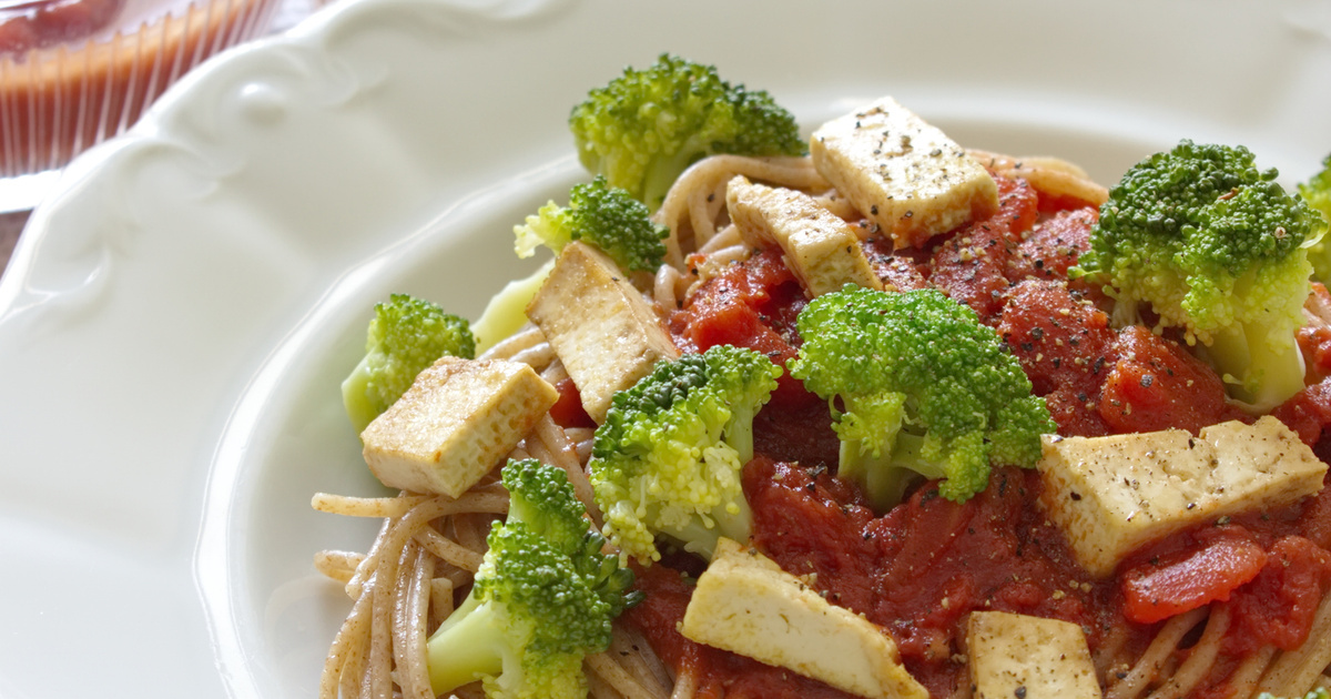 Recette Pâtes au tofu fumé