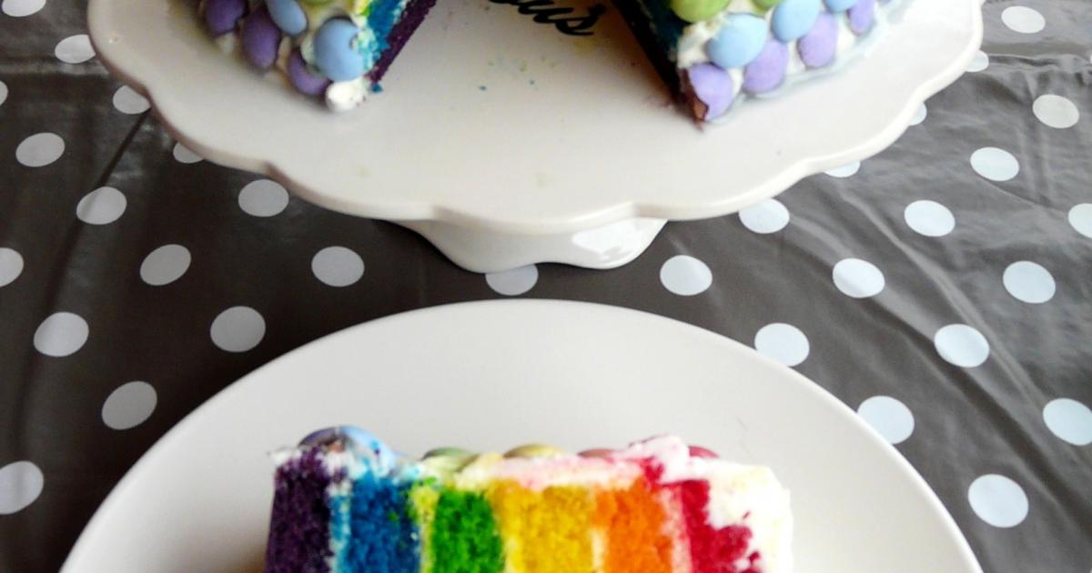 Recette Rainbow Cake Glacage Au Beurre En Video