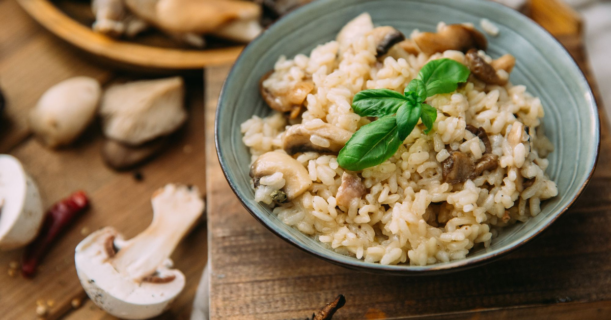 Recette Risotto aux champignons au Monsieur Cuisine - 750g.com