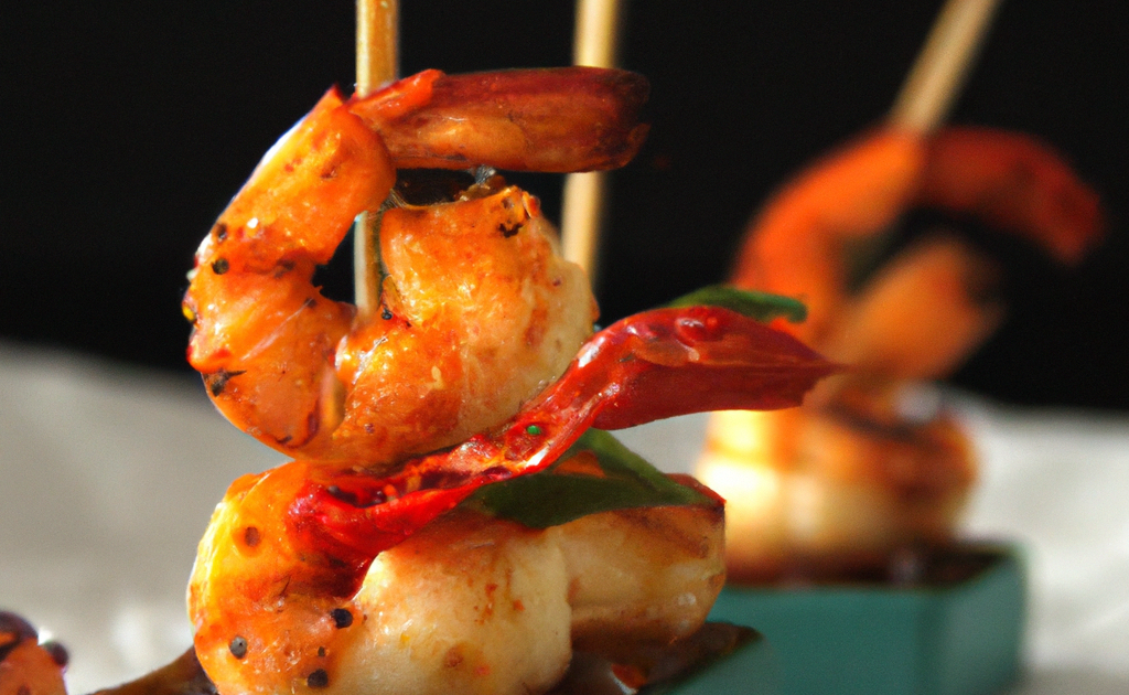 Mini Crevette Recette Mini-brochettes de crevettes au piment - 750g.com