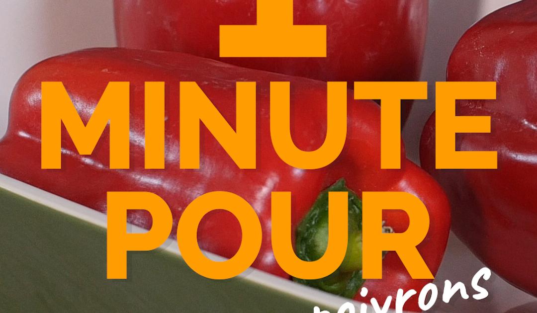 1 minute pour peler des poivrons facilement ? (vidéo) 