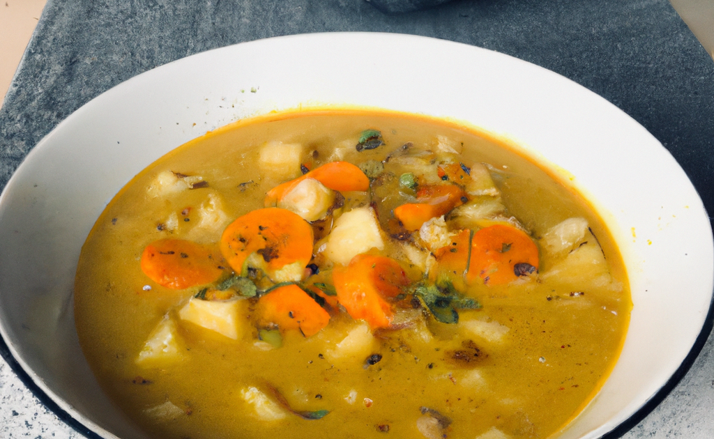Recette Soupe de courge, carottes, coco, colombo - La cuisine