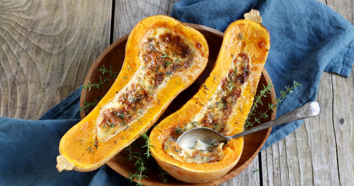 Recette Butternut Farcie A La Fourme D Ambert En Pas A Pas