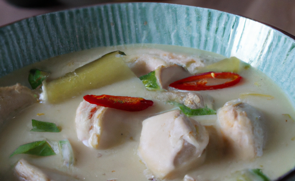 Recette Soupe asiatique (poulet coco)