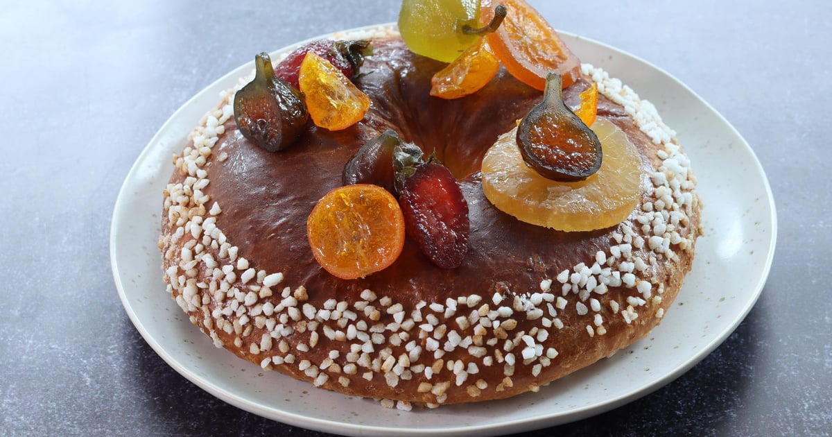 Recette Brioche des Rois aux fruits confits et à la fleur d'oranger