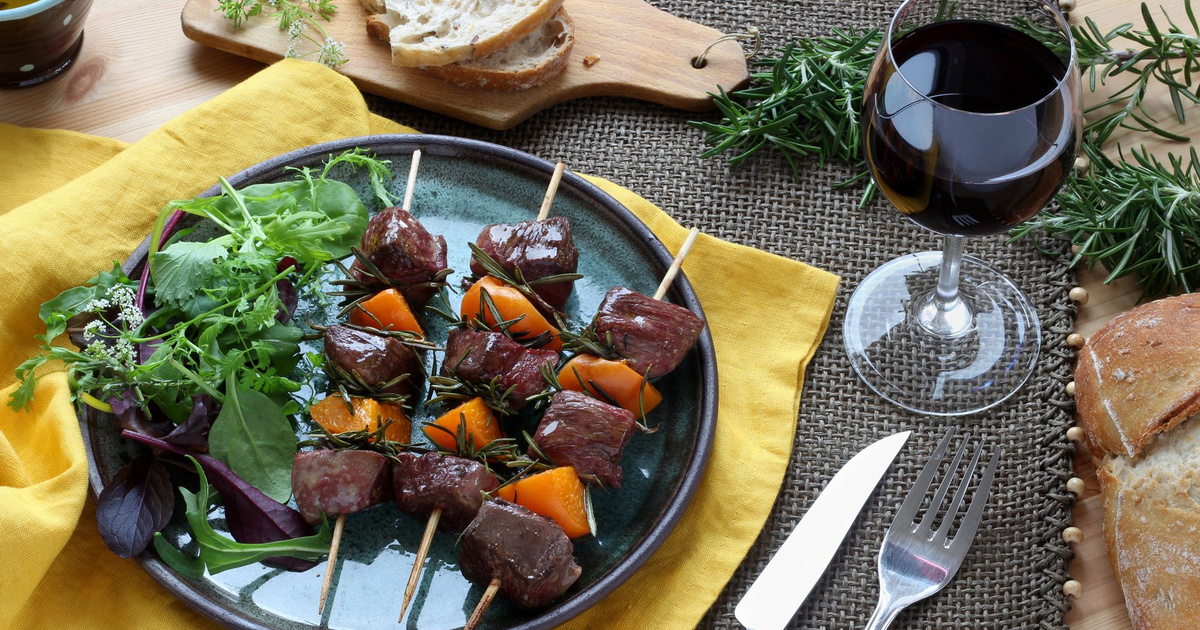 Recette Brochettes de magret de canard du Périgord, abricot et romarin