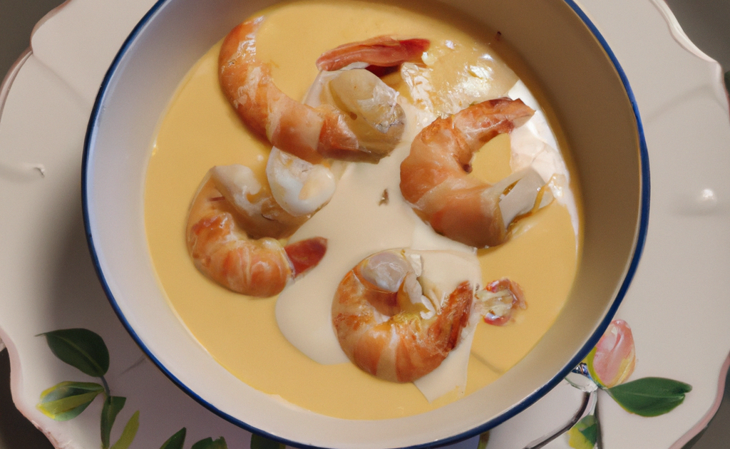 Recette Bisque de langoustine à la citronnelle et crème fraîche en