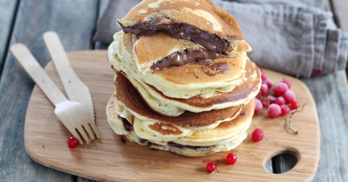 Recette - Pancakes fourrés au Nutella en vidéo.