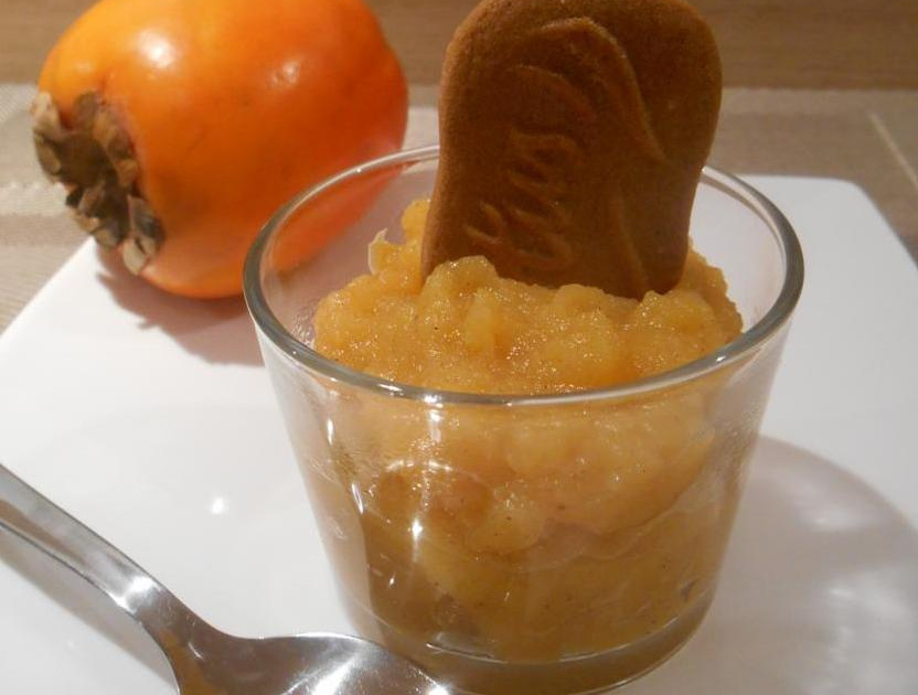 Recette Compote originale à la pomme et kaki