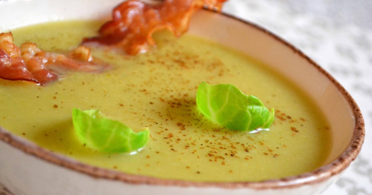 Recette Soupe Aux Choux De Bruxelles A La Muscade Et Lard Grille