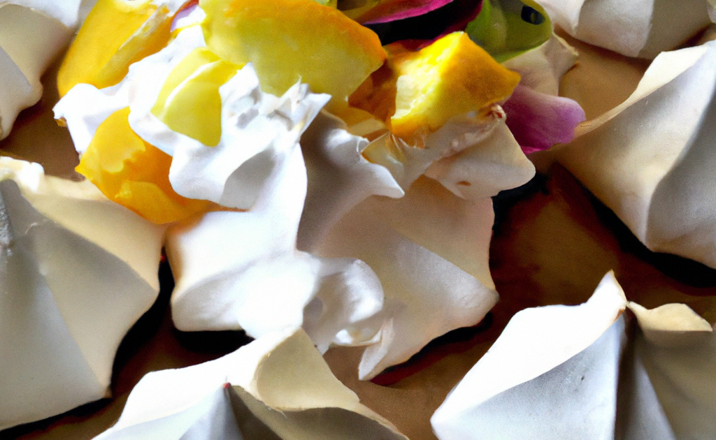 Recette Meringues aux fruits exotiques
